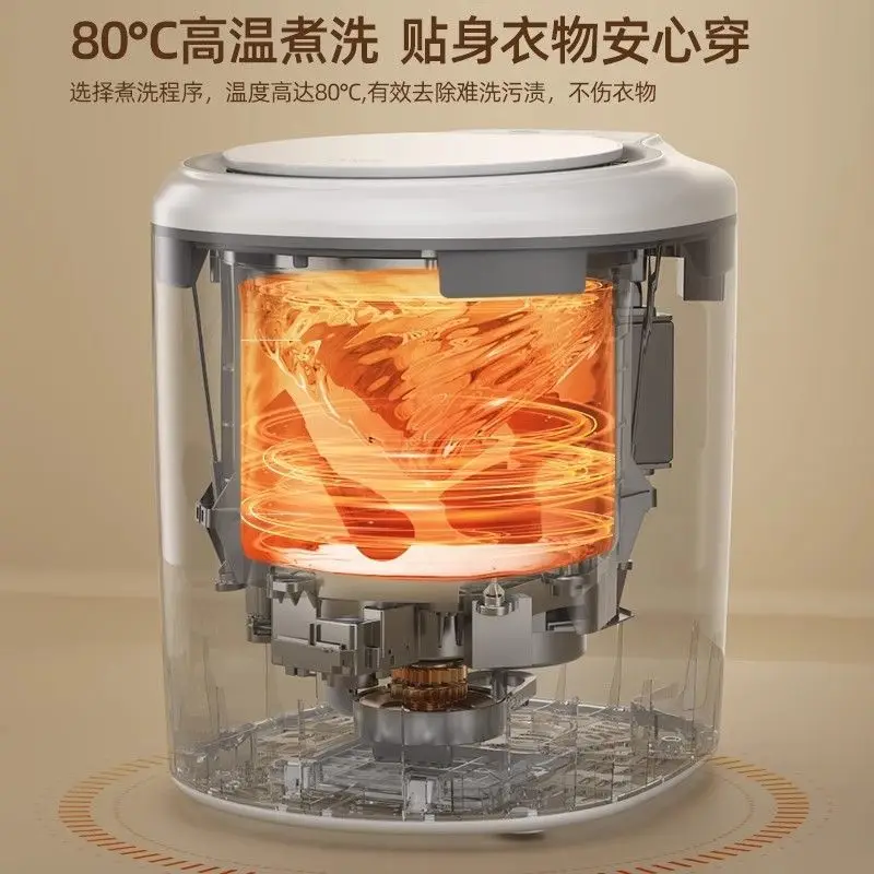 1KG ホームオートベビー&ママ洗濯機 下着用、細菌やダニを殺すために沸騰します