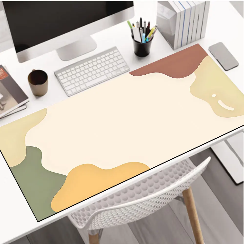 

1pc Morandi Large Mouse Pad computer mat Desk Mat keyboard mat Office Gaming Table Mat
