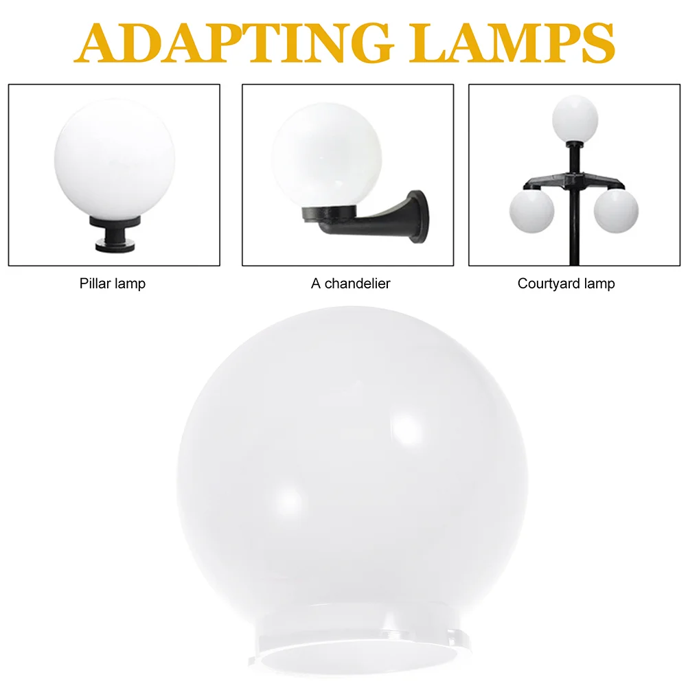 Lampshade Spherical Replacement Globe Acrylic Light Cover for Wall Small Ceiling Fan