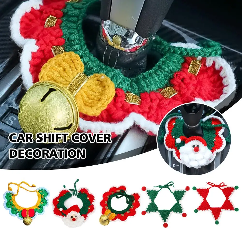 Car Gear Shift Covers Christmas Interior Fits Decor Automatic Reduce Accessories Funny Car Shift Handle Manual Dust Gifts L B5A6