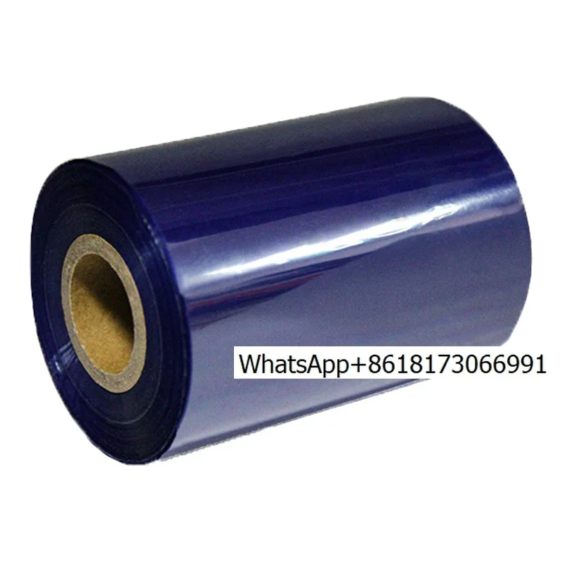 

Полноцветная синяя термотрансферная лента из смолы для принтера, для печати штрихкодов, 80 мм * 300 м, синяя смоляная основа