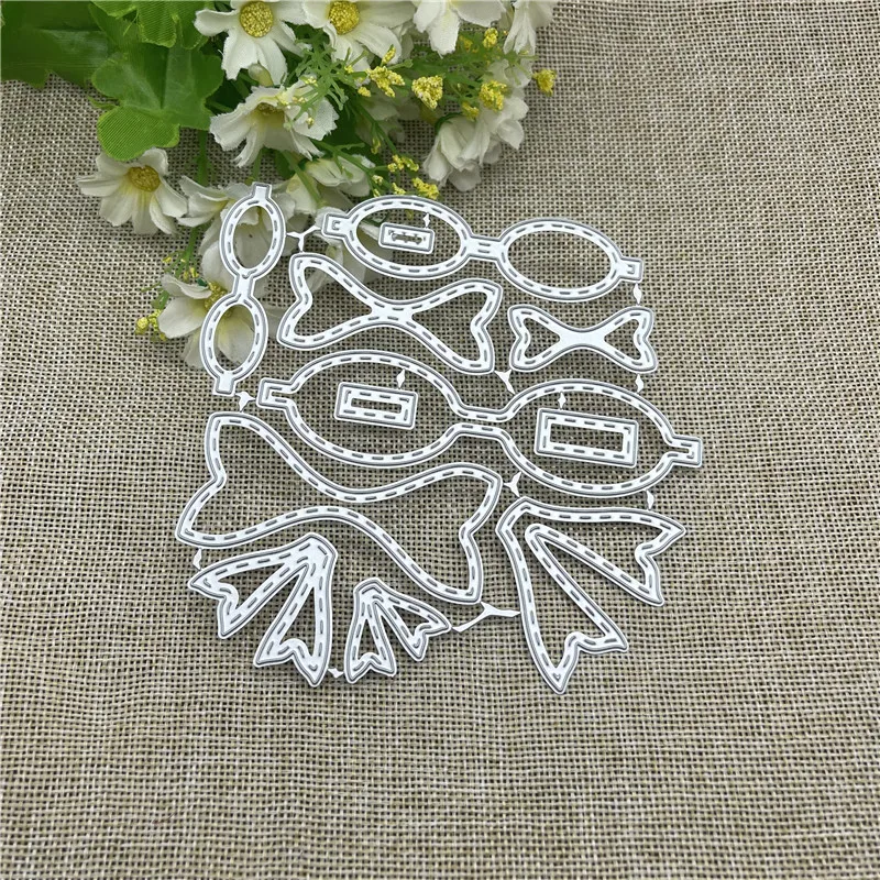 Bow tie Frame  Metal Cutting Dies Stencils For DIY Scrapbooking Decorative Embossing Handcraft Template