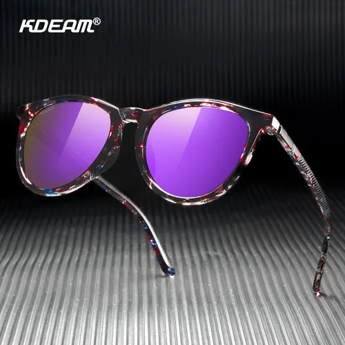 Imagen 2 del producto KDEAM gafas de sol Vintage para mujer lentes polarizadas y fotocromáticas gafas de sol con protección solar para mujer para viajar conducir senderismo