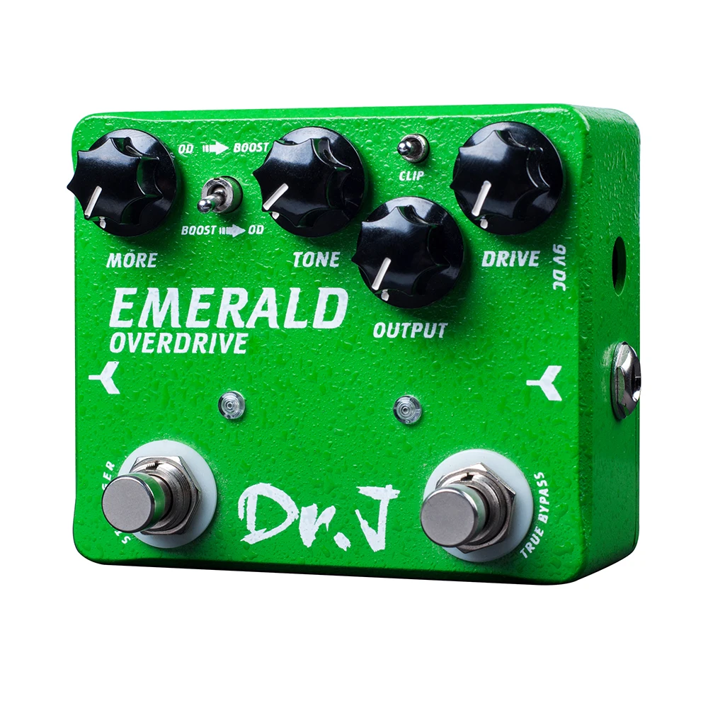 JOYO Guitar Pedal D60 EMERALD Overdrive Effect Pedal Dr.J Series Mosfet Diode Clipping 15dB Boost True Bypass Guitar Accessory