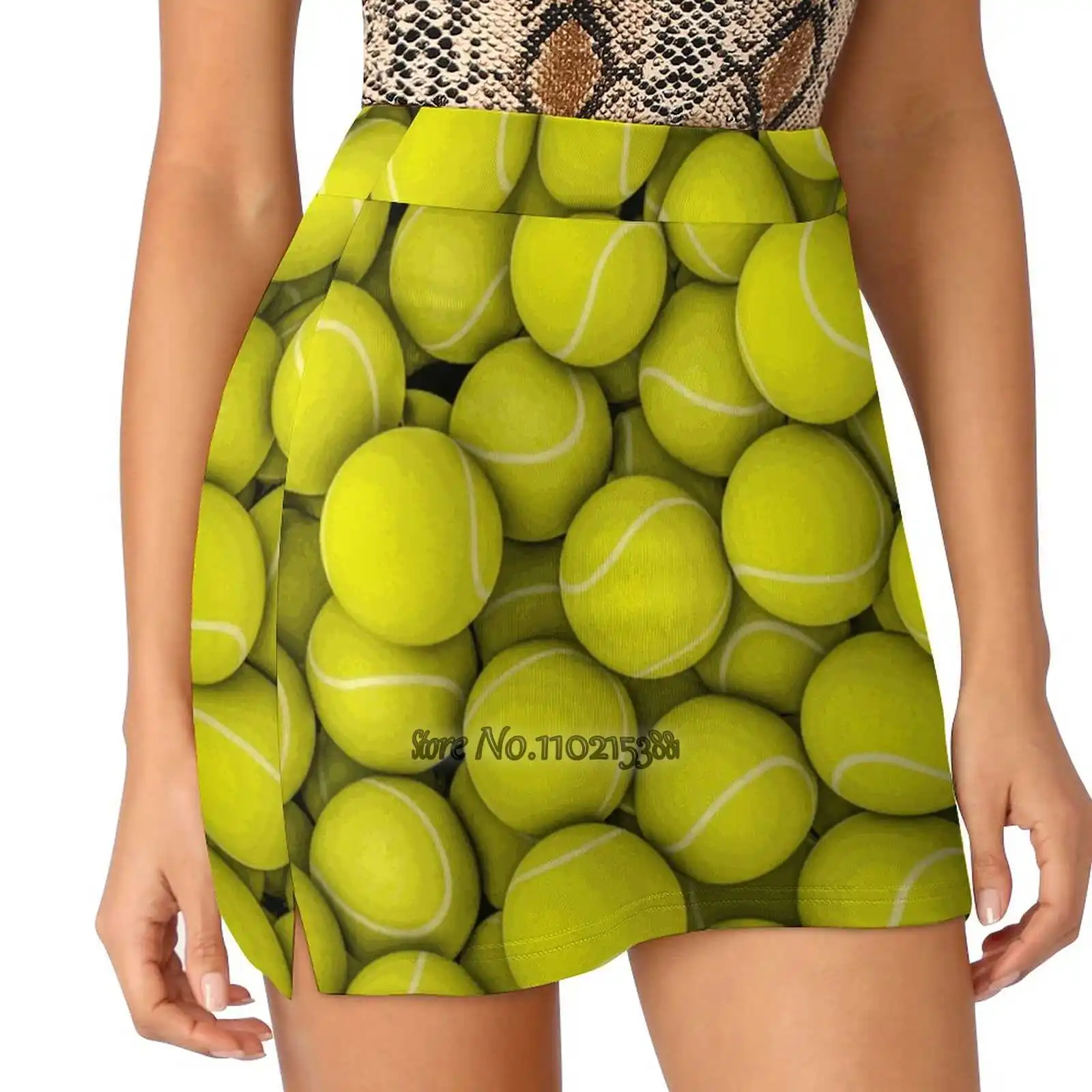 Tennis Balls S-4Xl Tennis Skirts Golf Fitness Athletic Shorts Skirt With Phone Pocket Tennis Sport Ball Game Yellow Equipment