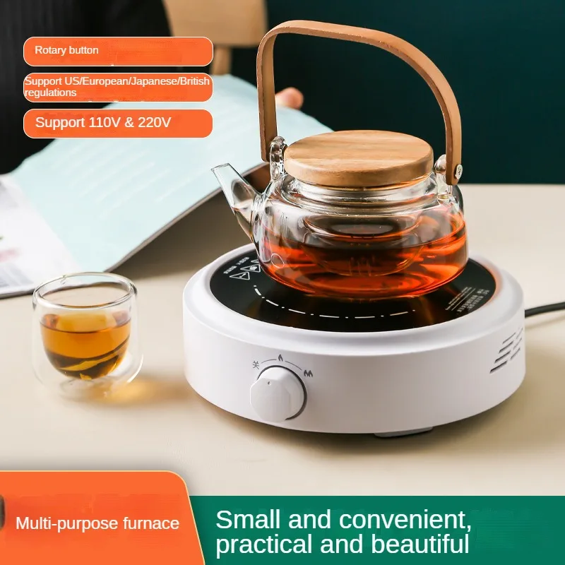 Mini Tea Maker 800W Electric Kettle Pottery Stove Boiling Water 110V 220V Household Induction Cooker Compatible Kettle Small