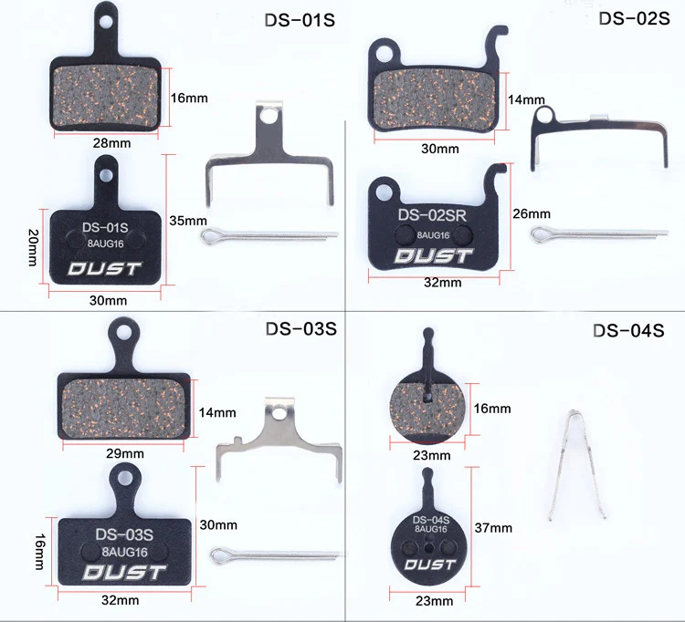 1 Pair Semi-Metallic Brake Pads For Shimano XT/Sram/Avid/Magura/Hayes/Formula/Hydraulic Disc Brake MTB Bike Pads