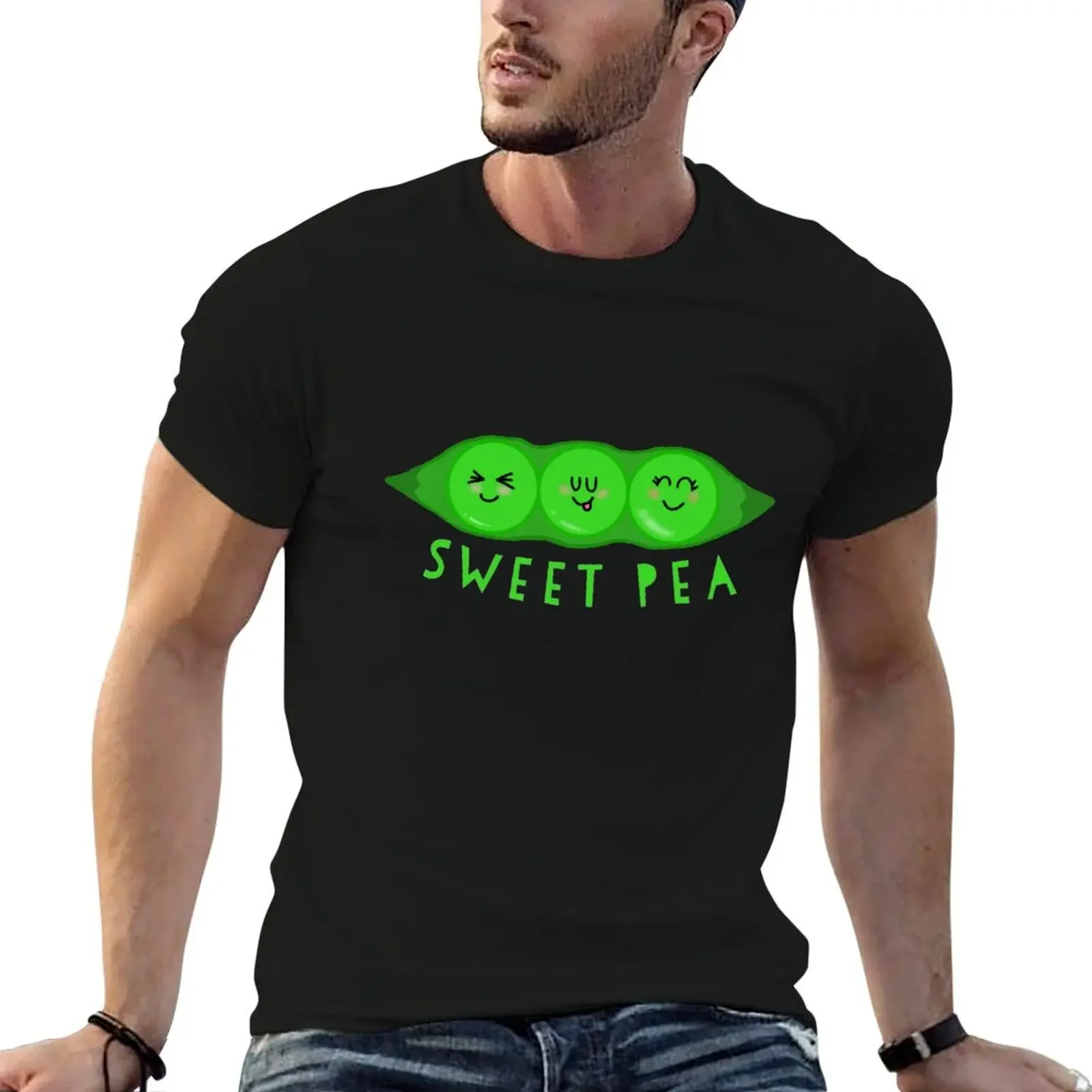 Sweet Pea with words T-Shirt Louboutins football t shirt Aesthetic clothing mens graphic t-shirts funny