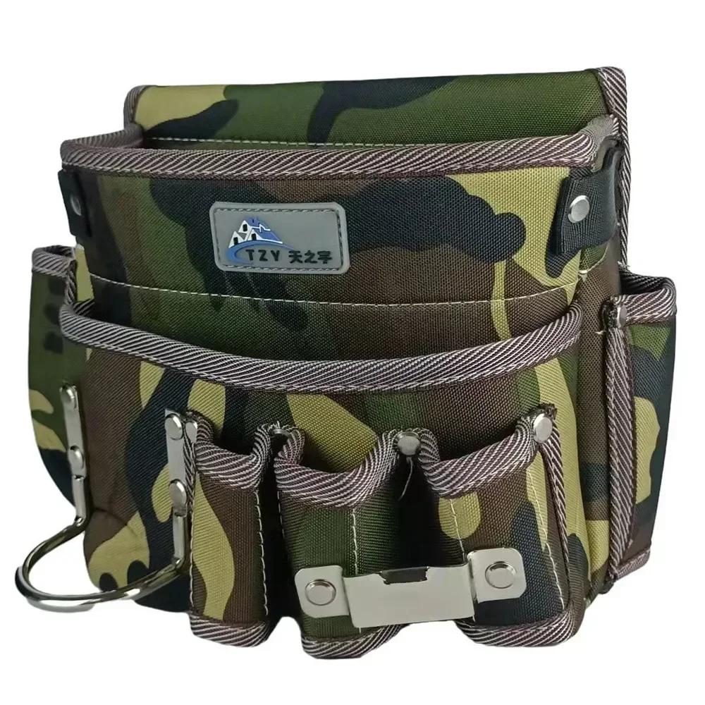 Oxford Cloth Multi-functional Tools Bag Electrician Waist Pouch Belt Storage Organizer Holder Garden Tool Kits Waist Packs 2024