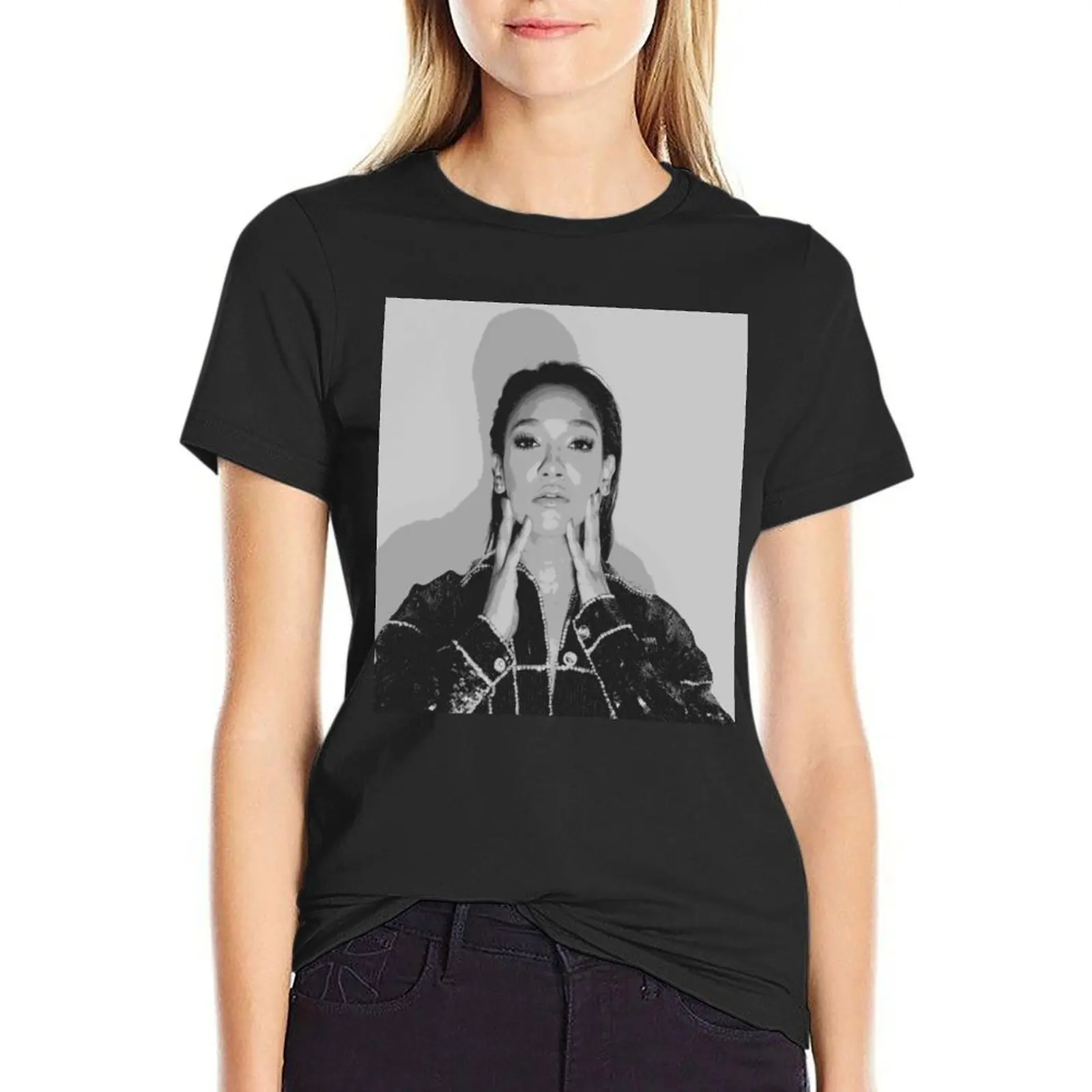 Candice Patton Pop Art T-Shirt kawaii clothes plus size tops hippie clothes cute clothes plus size t shirts for Women loose fit