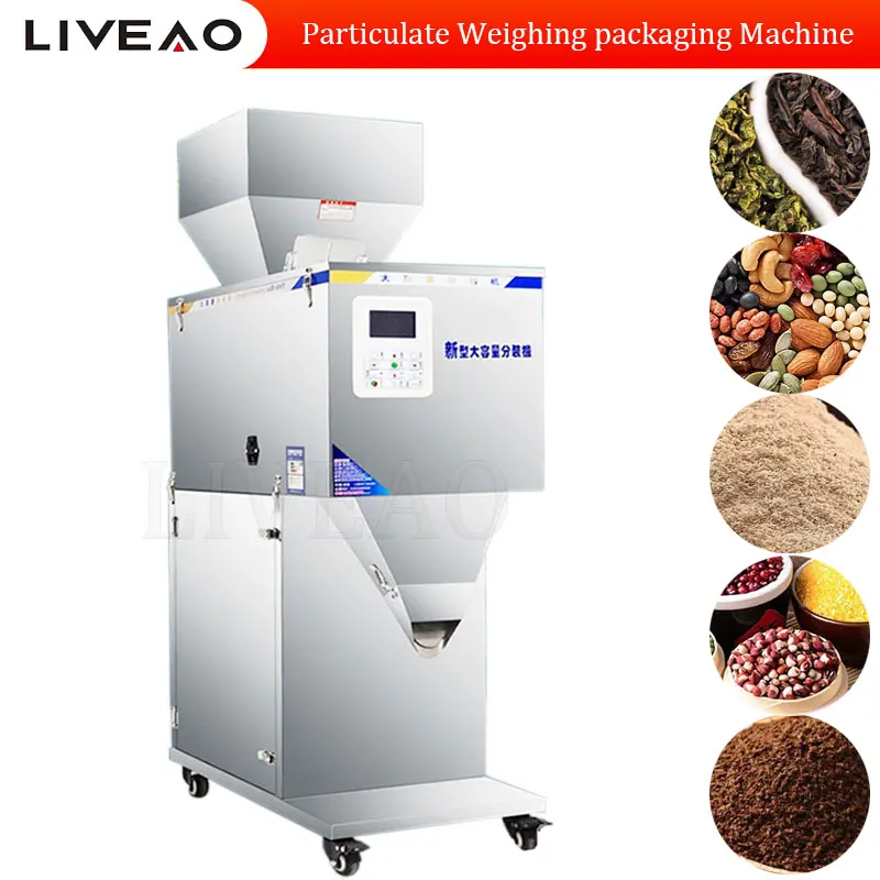 Vertical Digital Control Candy Packaging Machine Particle Pouch Gummy Weigh Filling Machine For Dry Spices Powder