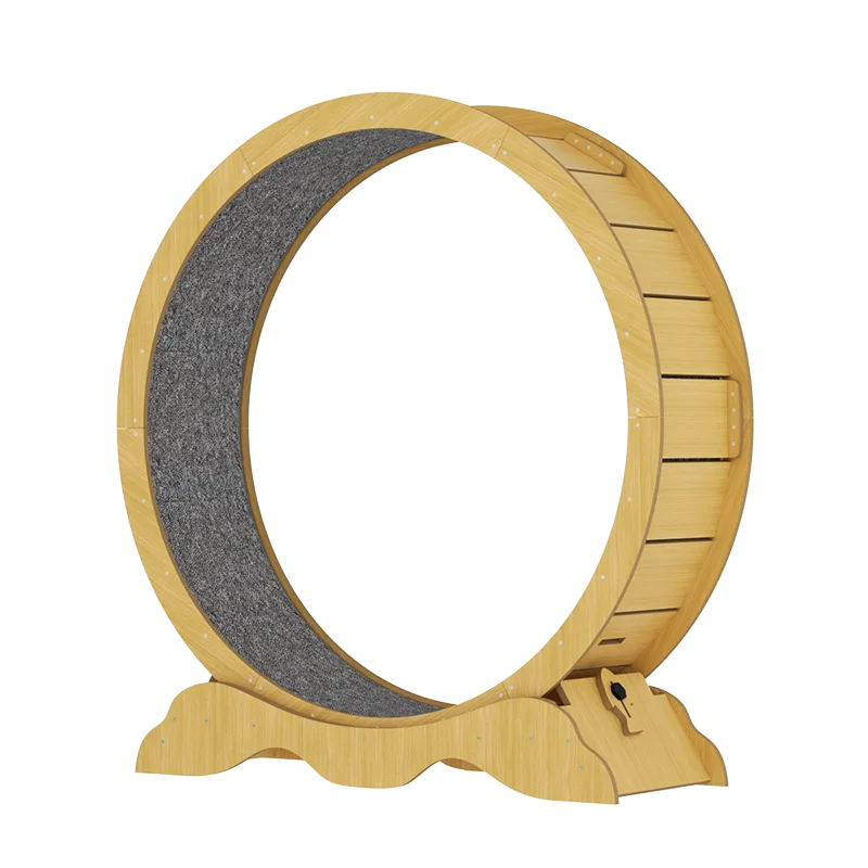 

5,0 беговая дорожка для кошек, интерактивное индивидуальное оборудование из цельного дерева и т. д., бесшумное беговое колесо для упражнений для кошачьего когтеточка