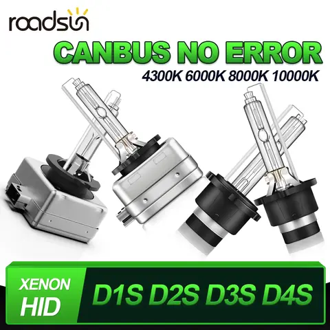 2Pcs Super Bright 12V 22000LM 70W Car HID Bulb HID Xenon Headlight D1S D2S D3S D4S 1:1 Xenon Lamp 4300K 6000K 8000K 10000K