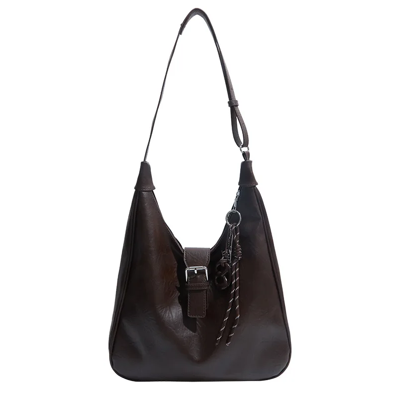 

2025 New Vintage Women's Underarm Bag, Genuine Leather Multi-way Shoulder Crossbody Purse, Large Capacity Tote for Work