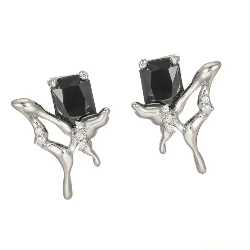 M5TD Black Zircons Butterfly Ear Clip for Freeclip Earphones Comfortable Wear All Day view 2