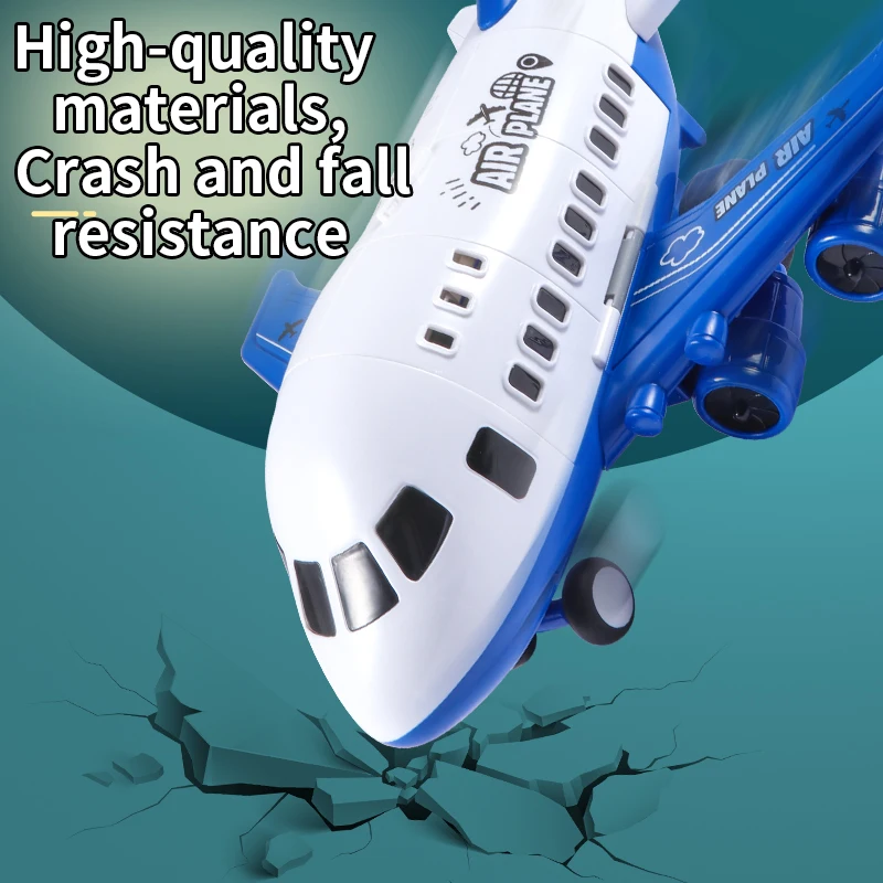 Children\'s toy airplane boy car large oversized drop-resistant puzzle multi-functional deformation simulated airliner model