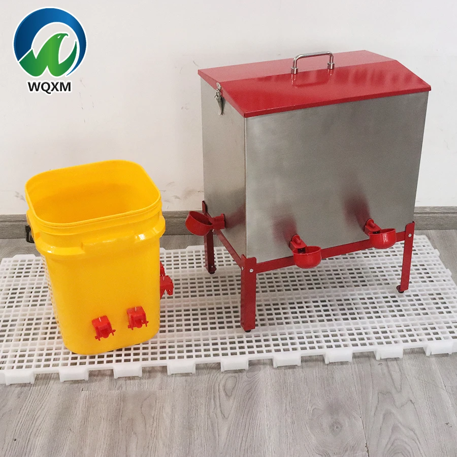 Coofull Automatic Chicken Feeder 6-Port All Weather Galvanizing Poultry Feeder