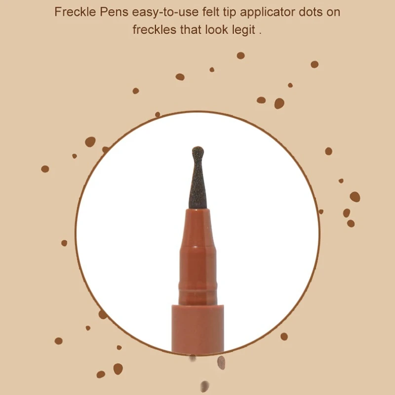La simulación de lápiz de máscara de manchas naturales no es fácil de decolorar, lápiz para pecas, lápiz de maquillaje para pecas de simulación Natural