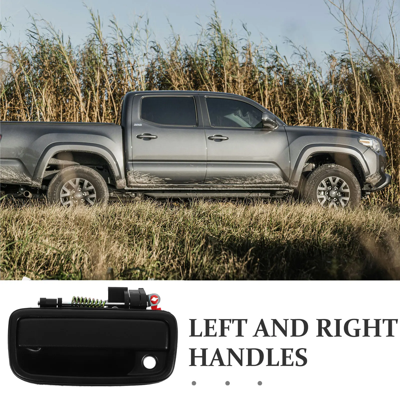 

Door Handles Car Driver Side Exterior Doors Auto Part Replacement Black for Cars