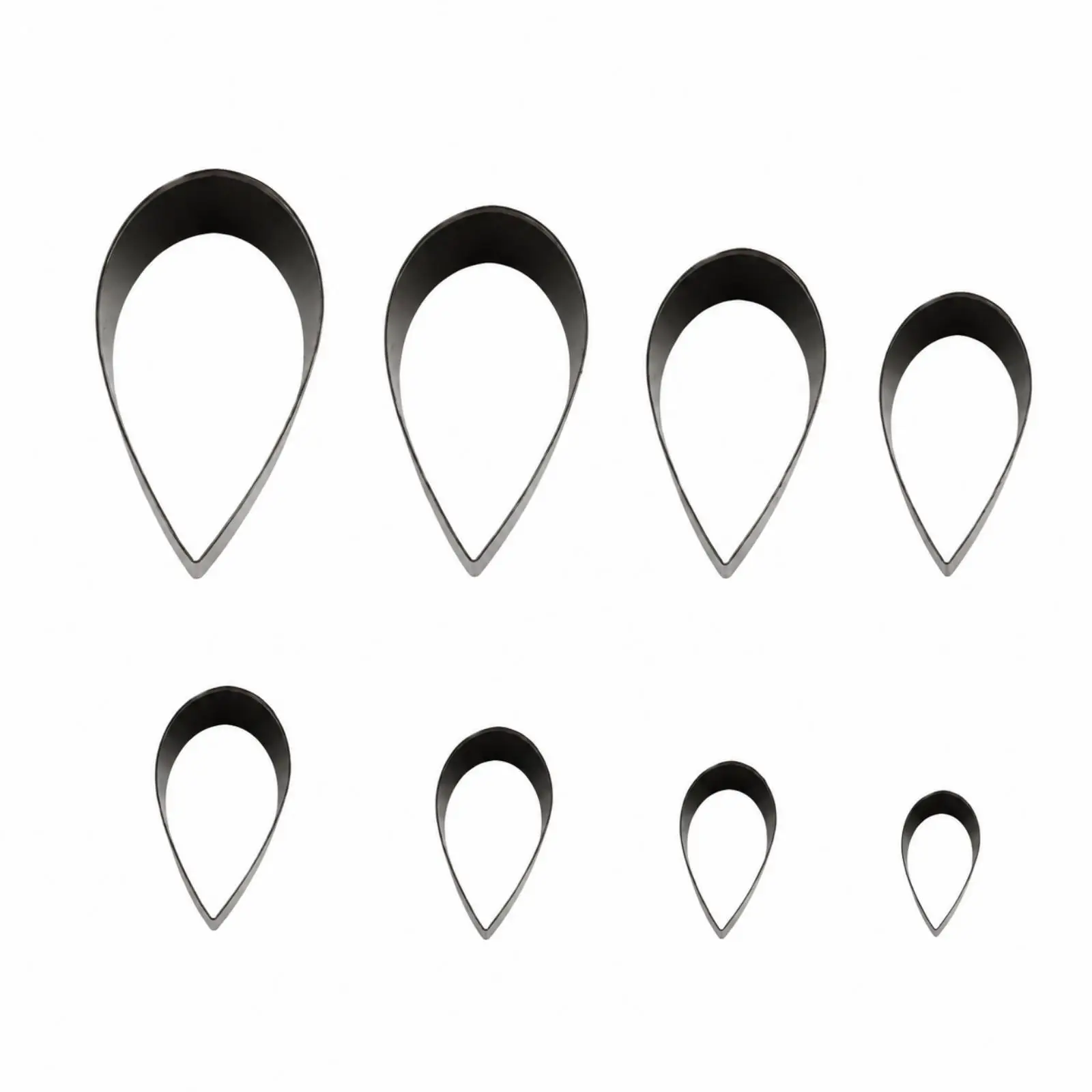 Metal Teardrop Leaf Cutting Die for Leather Craft Tool Stencil Punch DIY Leathercraft Kit with Box for Shoe Accessory Making