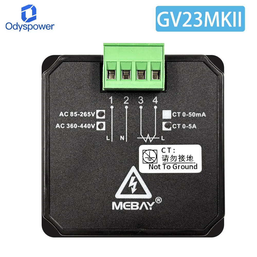 MEBAY GV23 MKII Generator Electric Power Smart Analog Digital AC Voltage Frequency Current Energy Meter Tester Single Phase