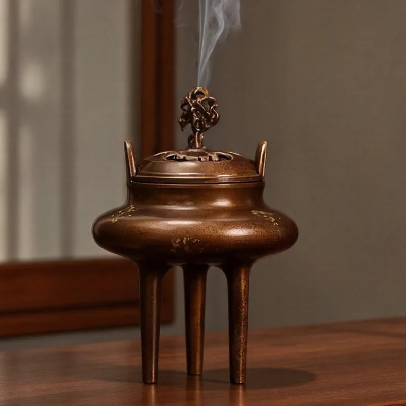 

Трехногая подставка для Будды в дворцовом стиле, новая китайская дзен-аромалампа для дома, декоративный предмет