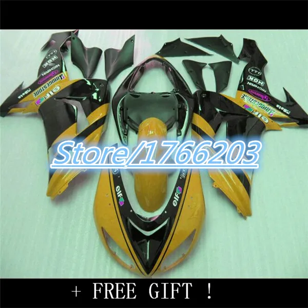 

Hot Sales,ZX-10R 06 07 fairing For Kawasaki Ninja ZX10R 2006-2007 Yellow and Black Sport Bike Fairings