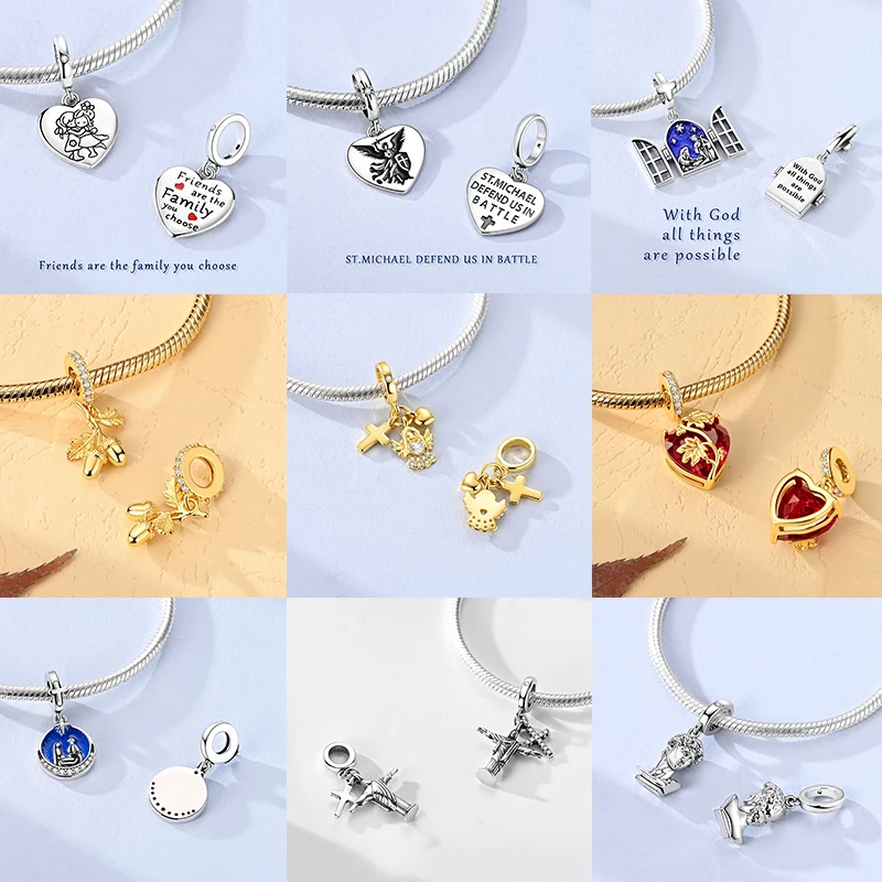 Neuer Russischer Matroschka-Anhänger aus 925 Sterling Silber, Russische Matroschka-Perle, Passend für Armbänder, DIY Damenschmuck Geschenk 2026 – Detail 10