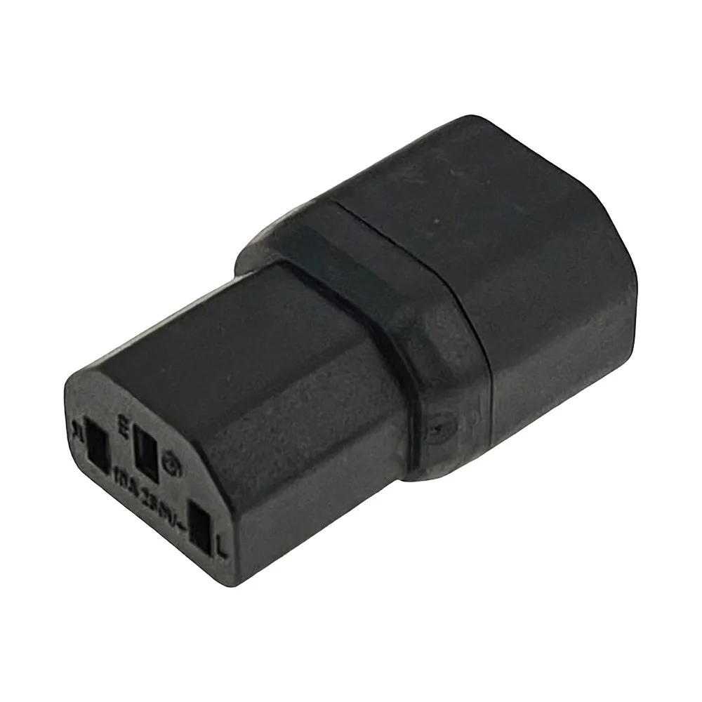 Professional 3Pin AC Adapter Male to Famale 90 Degree Extension Plug C14 to C13 Power Extension Electrical Connection