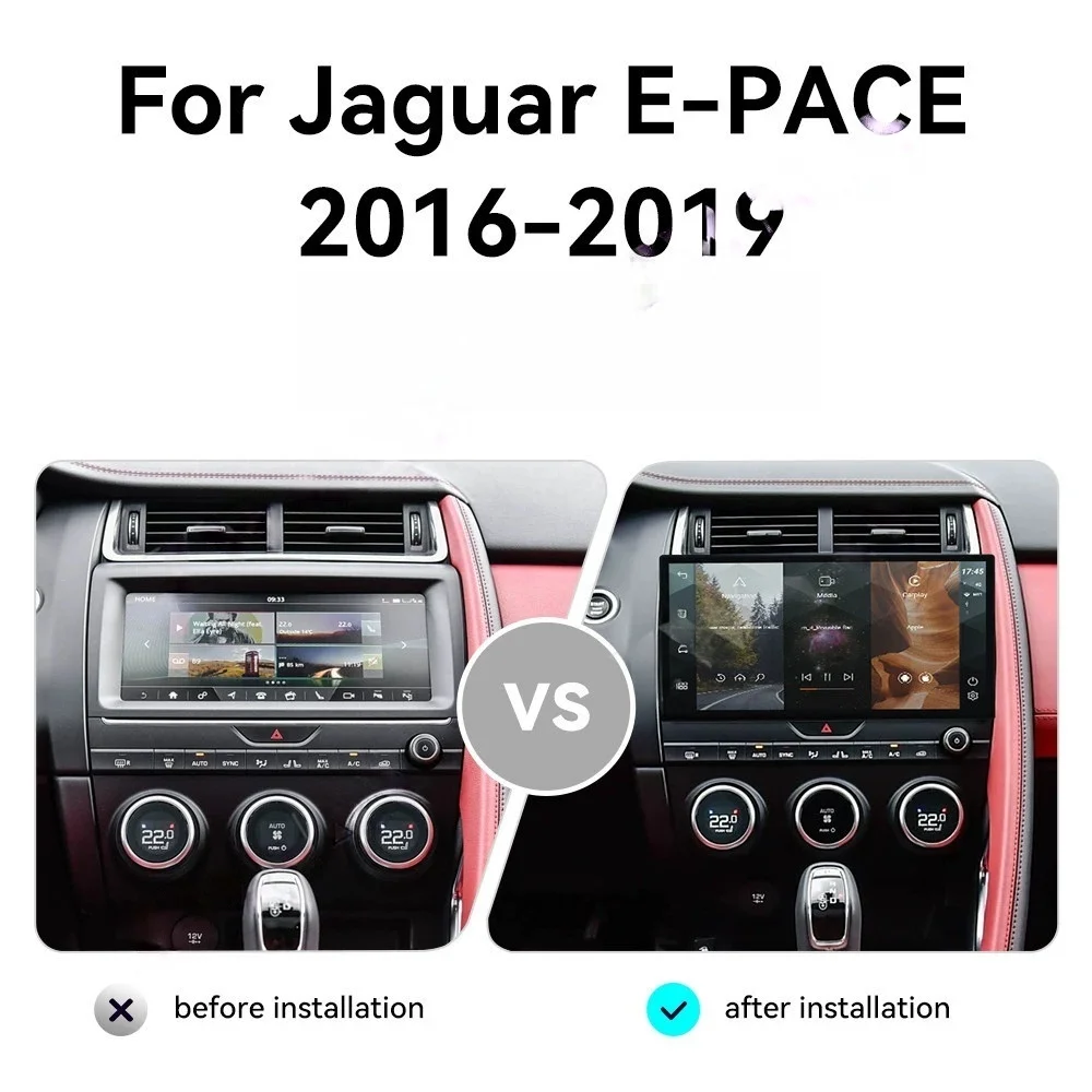 

Android Automotive Multimedia Head Unit Navigation Wireless Carplay For Jaguar E-PACE 2016 2017 2018 2019 Radio LHD RHD Stereo
