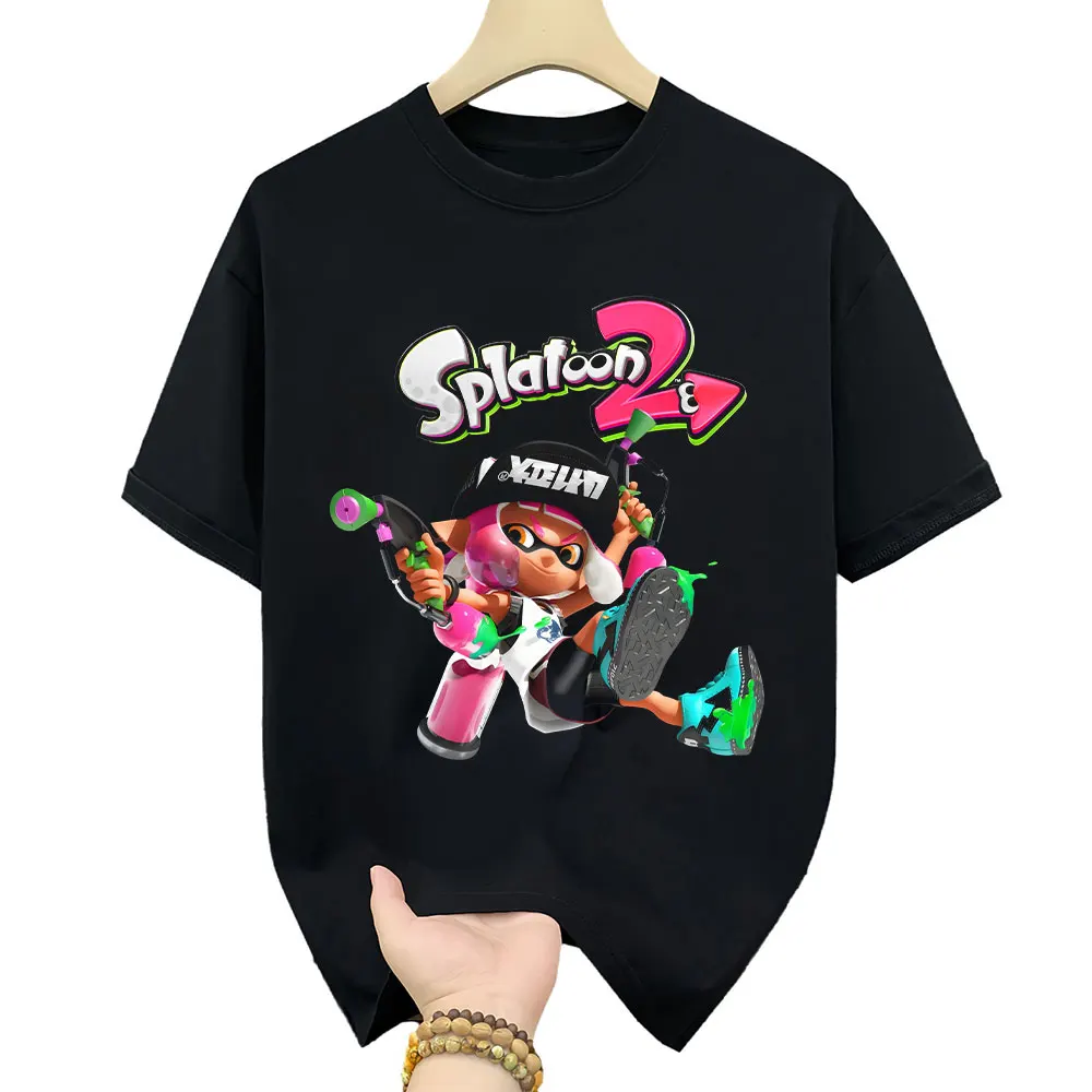 

Artists are being Splatoon 2 streetwear Cartoon Videogame Gift T shirt All size Tops Cute Anime Inkling girl Graphic Tee