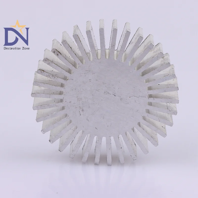 Solid Sunflower COB Radiator, 3~7W LED Alloy Aluminum Heat Sink, Diameter 50mm