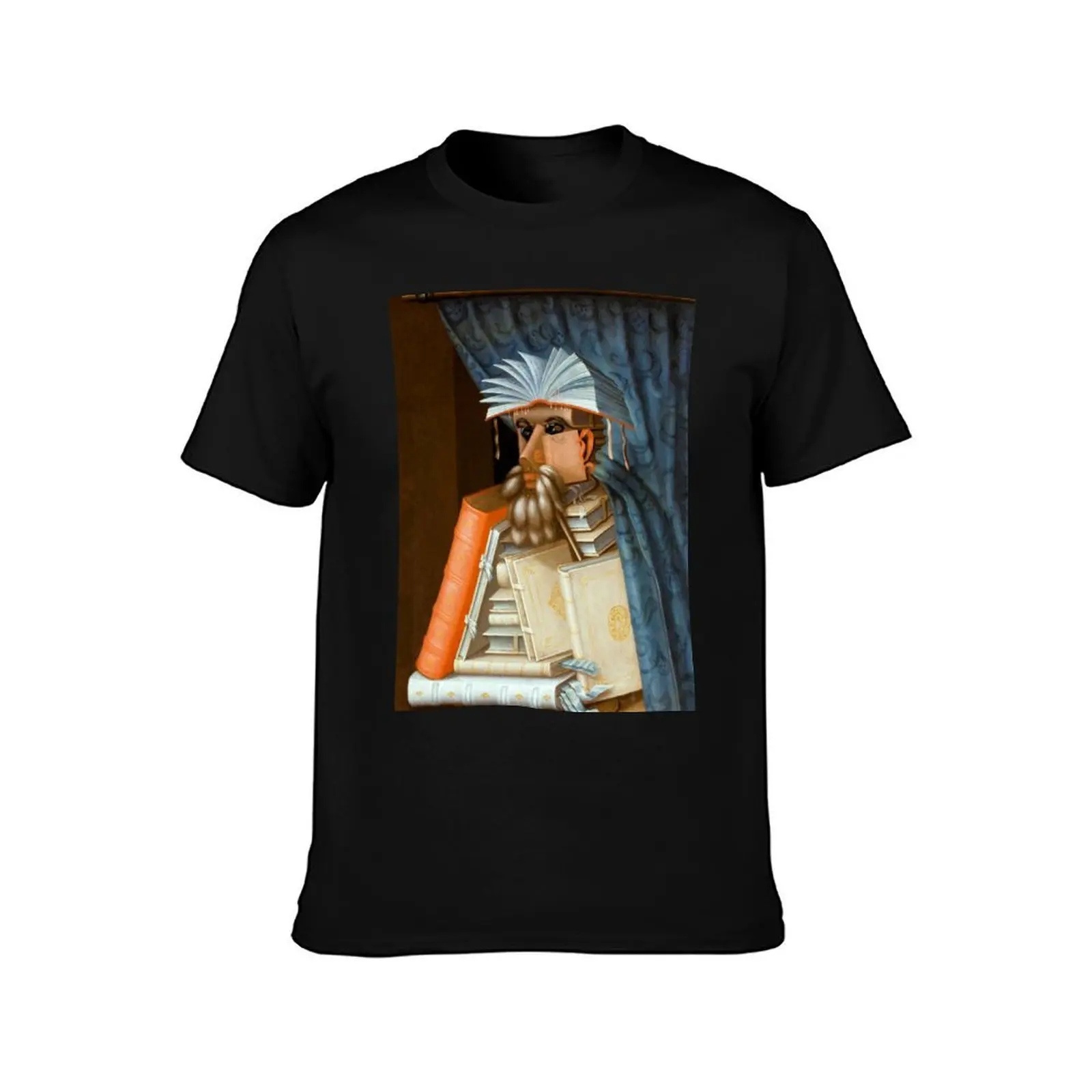 Giuseppe Arcimboldo The librarian T-Shirt Mechanic Work Tee Shirt