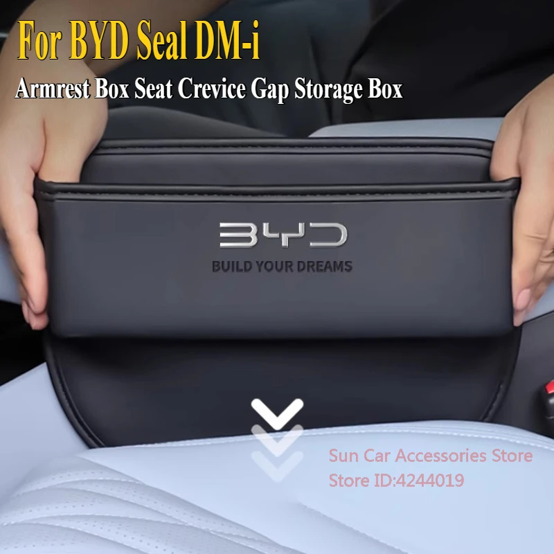 

For BYD Seal DM-i 2025 Central Control Armrest Box Seat Crevice Gap Storage Box Car Interior Modified Supplies Accessories