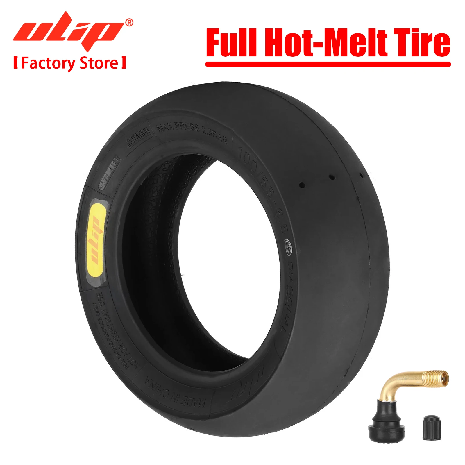 ULIP 100/55-6.5 Full Hot-Melt Racing Tire for Dualtron Ultra 2 Thunder II Kaabo Wolf Warrior Scooter Sport Slick Tubeless Tyres