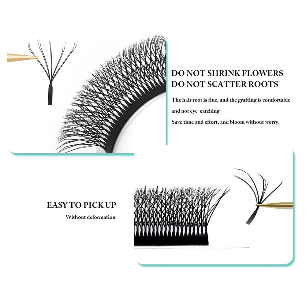 Yelix 10D-W Shaped Eyelash Extension Double Layer 5D W Lash Premade Fans Egyptian Volume 6D 7D 8D Eyelashes Individual Lashes