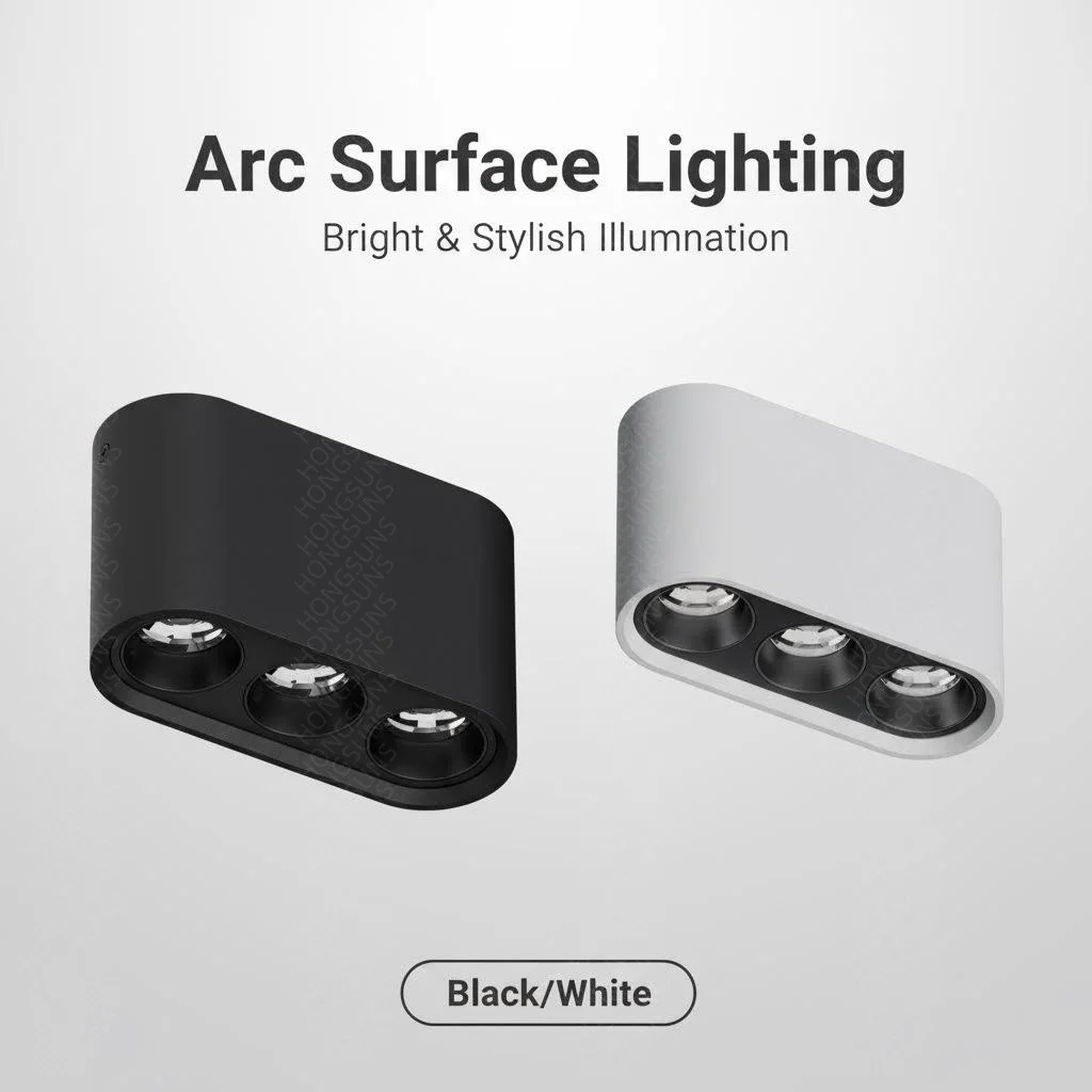 

LED Ceilling Spotlight Surface Mounted Lighting Fixtures living room linear light COB Chip Spotlight