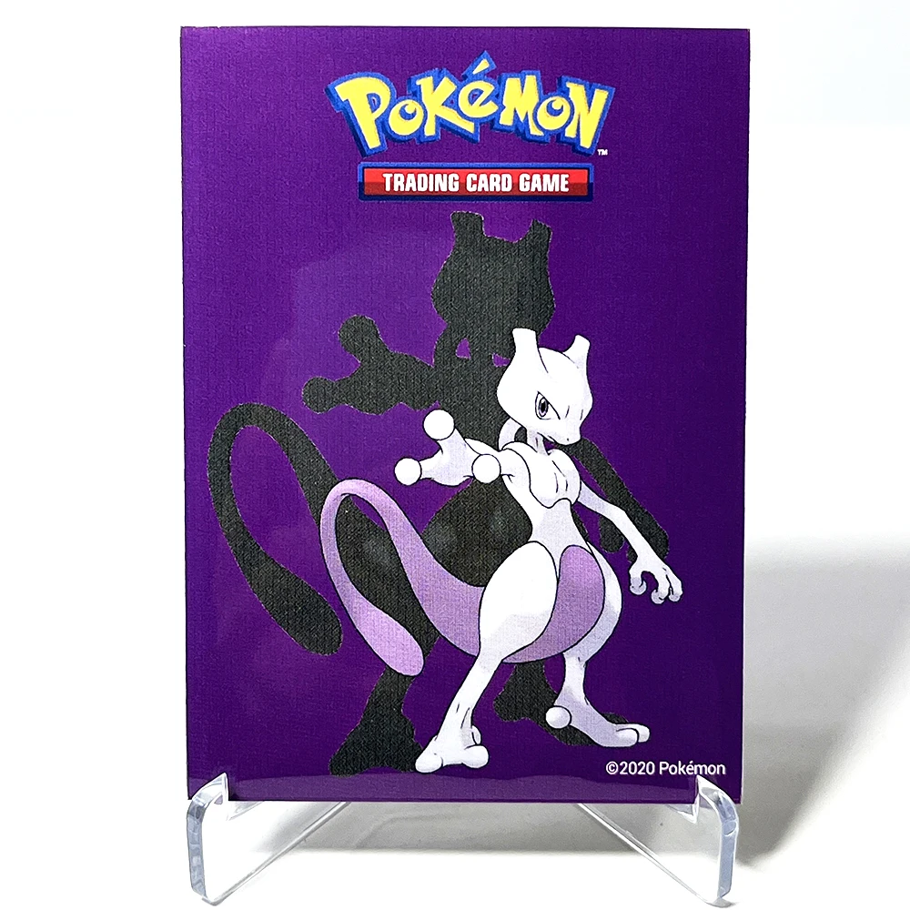 

60pcs 66x91mm Mewtwo Cute Animes Cards Protector Sleeves PTCG High Quality Trading Card Broad Game Cover Toy Gifts Standard Size