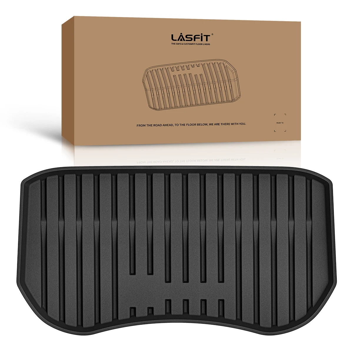 LASFIT Front Trunk Liner for Tesla Model 3 2023 2022 2021 All Weather Frunk Mat TPE Material Cargo Liner Custom Fit Cargo Mat