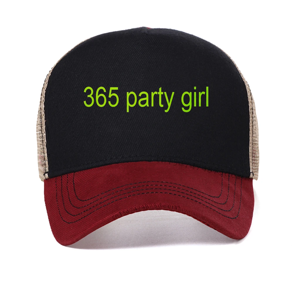 

365 Party Girl baseball cap Summer mesh Trucker Hat Charli XCX Men Women caps fashion Outdoor Sports Breathable snapback hats