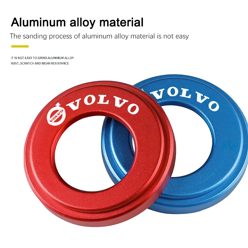 سيارة خزان الوقود غطاء تغليف متجمد سبائك الألومنيوم غطاء اكسسوارات السيارات لفولفو Xc60 Xc90 V40 V60 S60 V50 V90 S80 C40 XC40 V70 C30