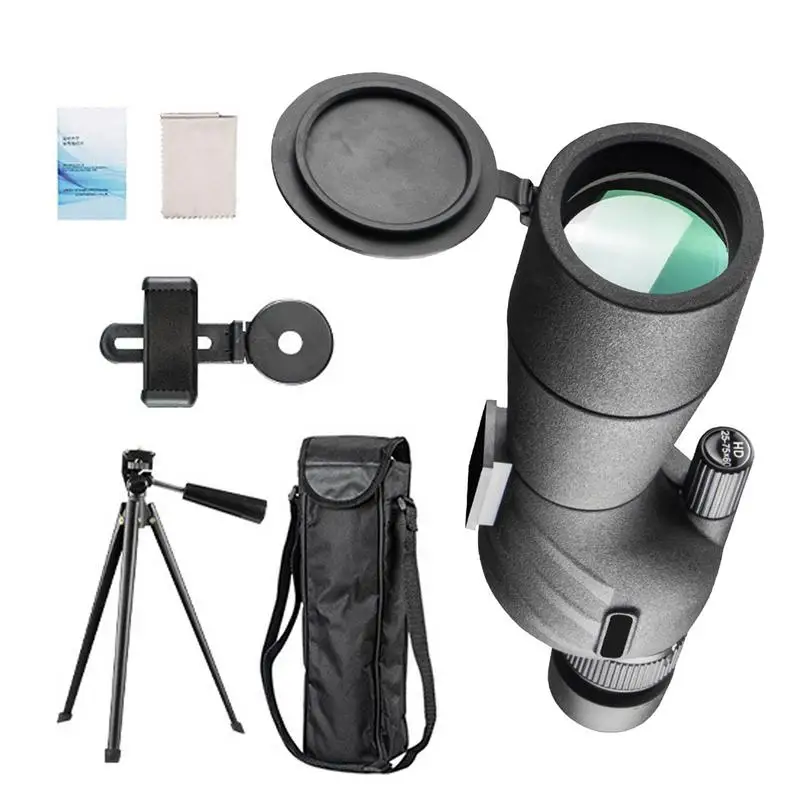 

Monocular Telescope High Power 25-75x60 Larger Vision Outdoor Birding Monoculars Shockproof Fogproof Compact Zoom Telescope