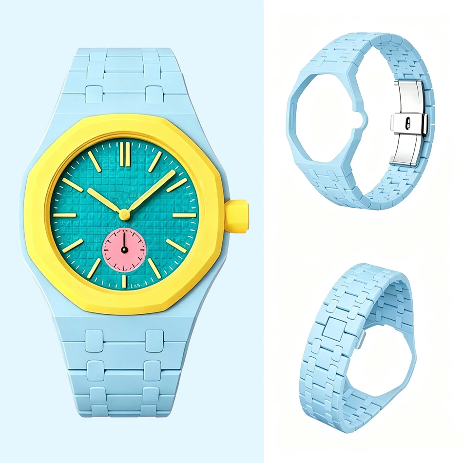 Modny ceramiczny pasek do zegarka Swatch X AP Royal POP, zestaw do modyfikacji bioceramiki, pasek, etui, adapter do akcesoriów zegarków na rękę. — zdjęcie produktu 4