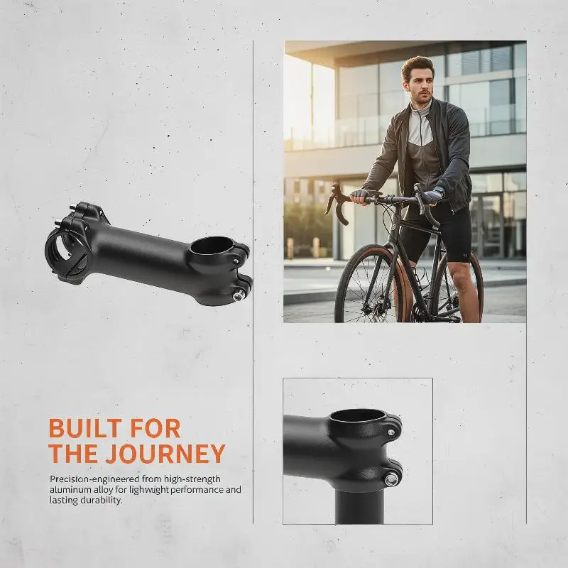 Ultralight Bicycle Stem 31.8MM Lightweight Long Lasting Mountain Bike Handlebar Stem for Weekend Leisure Cycling Parts