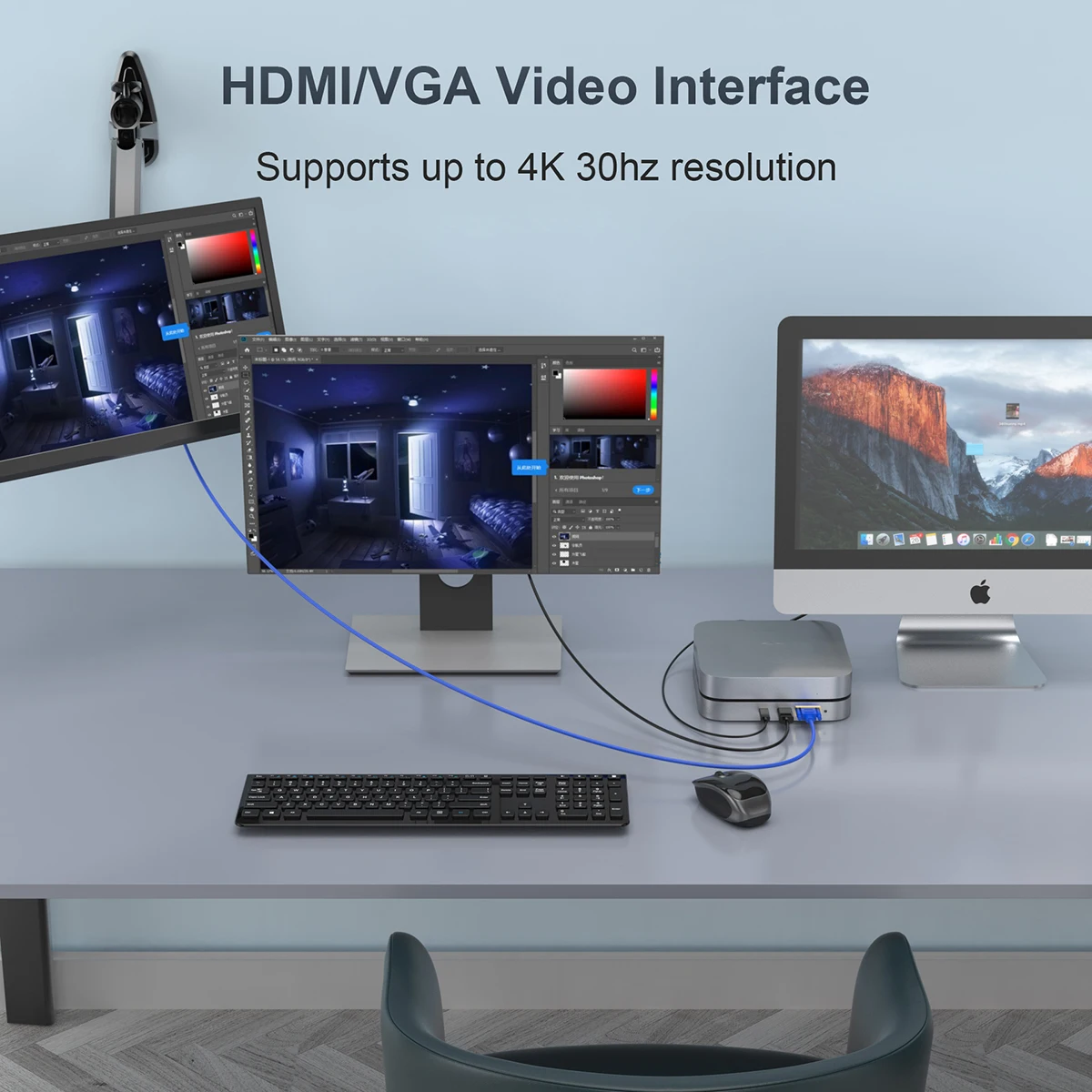 12 Ports Type c Docking Station SSD/HDD Enclosure 3.0 c Usb Hub for mac Mini M1 Chip