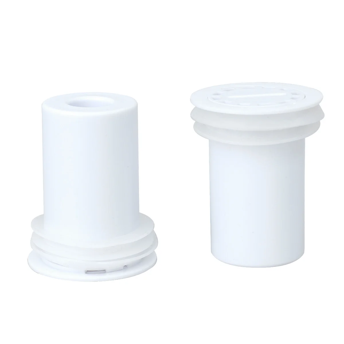 2 pçs drenagem do banheiro gully capa coletor de cabelo filtro armadilha drenagem rápida filtro chão chuveiro branco