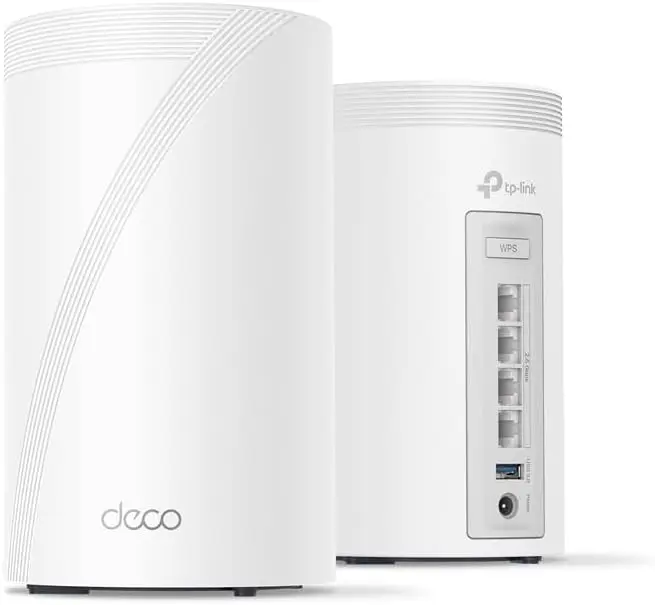 Tri-Band WiFi 7 BE10000 Whole Home Mesh System (Deco BE63) 6-Stream 10 Gbps 4 × 2.5G Ports Wired Backhaul, 4× Smart Internal