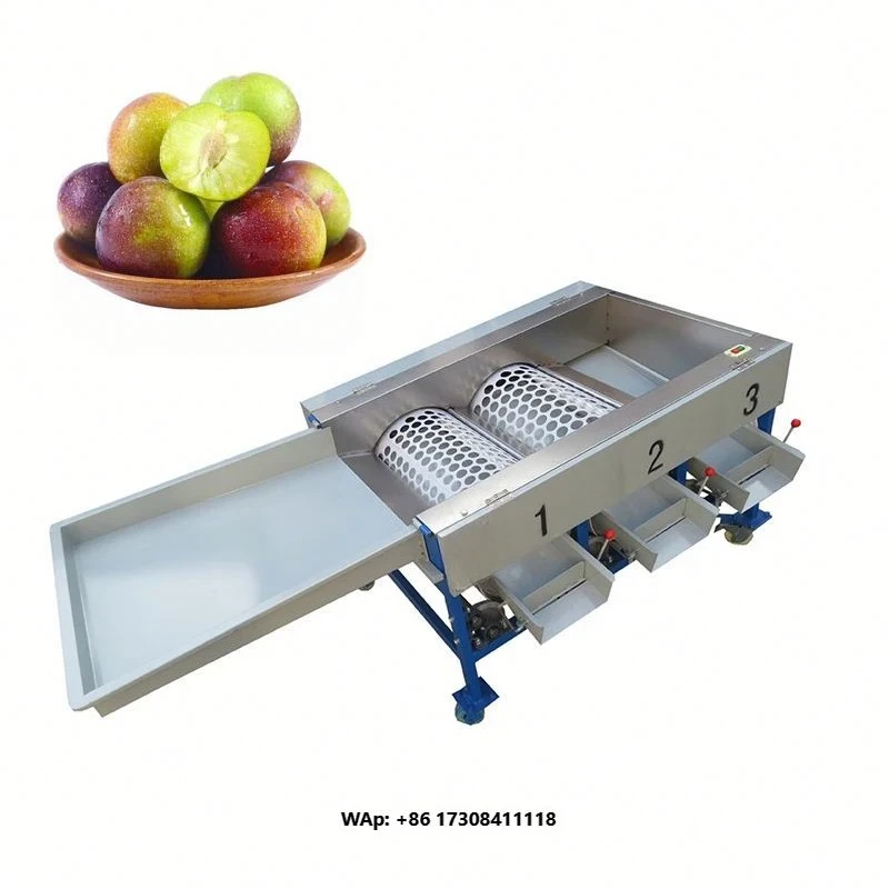 Tomato Fruits Grader Sorter Machine Cherry Tomato Size Selecting Classifying Machine Round Fruits Size Calibtation Machine