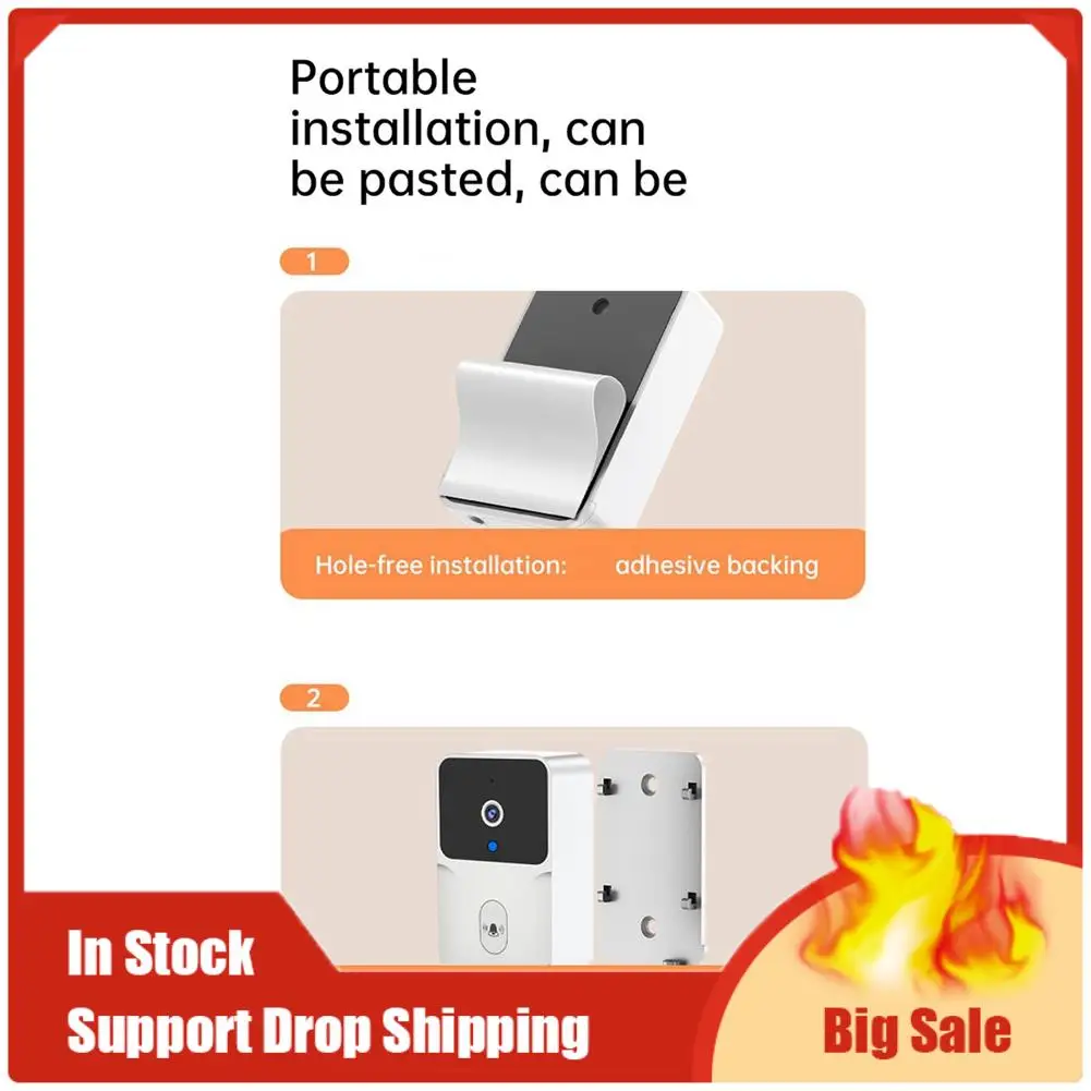 TOP ข้อเสนอ Tuya สมาร์ท Doorbell HD Night Vision WIFI 2-Way Intercom การดูแบบเรียลไทม์สําหรับ Home Security ระบบ