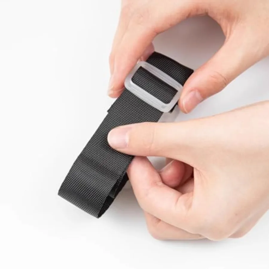 , Heavy Duty Luggage Straps for Travel, Adjustable Jacket Holder Luggage Accessories Black 1P